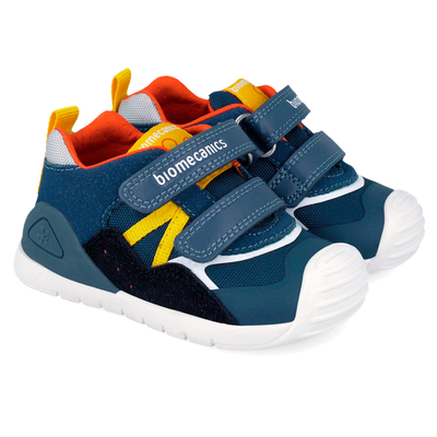 Biomecanics Παιδικά Ανατομικά Δερμάτινα Μποτάκια 262122-B556-PETROL - ΜΠΛΕ