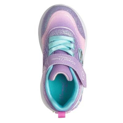 SKECHERS Παιδικά Sneakers με ΦΩΤΑΚΙΑ Lil Mermaid velcro lights 303061N-LVMT - ΠΟΛΥΧΡΩΜΟ