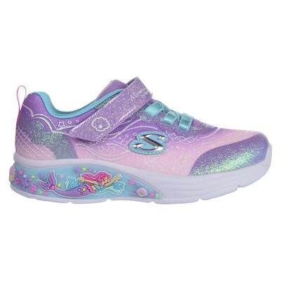 SKECHERS Παιδικά Sneakers με ΦΩΤΑΚΙΑ Lil Mermaid velcro lights 303061N-LVMT - ΠΟΛΥΧΡΩΜΟ