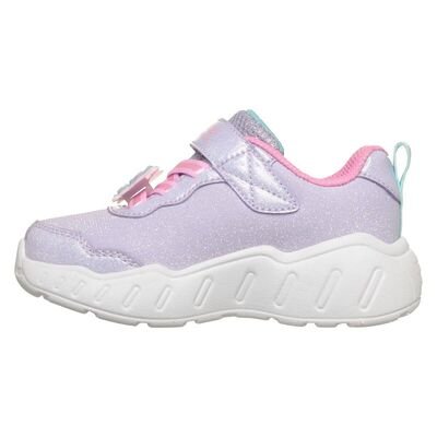SKECHERS Παιδικά Sneakers με ΦΩΤΑΚΙΑ Butterfly Bliss velcro lights 303066N-LVMT - ΛΙΛΑ
