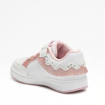 LELLI KELLY Παιδικά Sneakers με ΦΩΤΑΚΙΑ LKAL8056-BI01 FRANGETTA MIX BIANCO - ΛΕΥΚΟ