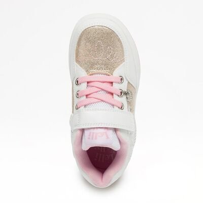LELLI KELLY Παιδικά Sneakers με ΦΩΤΑΚΙΑ LKAL8058-BI01 FRANGETTA MIX BIANCO/ORO - ΛΕΥΚΟ/ΧΡΥΣΟ