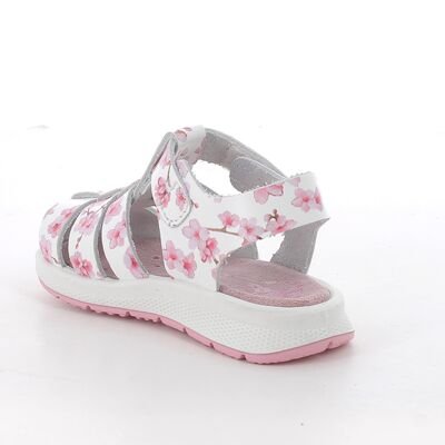 PRIMIGI Παιδικά Ανατομικά Δερμάτινα Παπουτσοπέδιλα 1365833 bianco/rosa - ΛΕΥΚΟ/ΡΟΖ