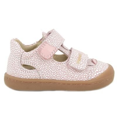 PRIMIGI Παιδικά Ανατομικά Δερμάτινα Παπουτσοπέδιλα 1400144 pink/white - ΡΟΖ/ΛΕΥΚΟ