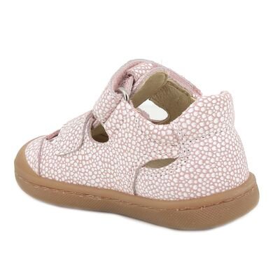 PRIMIGI Παιδικά Ανατομικά Δερμάτινα Παπουτσοπέδιλα 1400144 pink/white - ΡΟΖ/ΛΕΥΚΟ