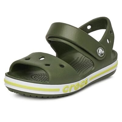 CROCS Παιδικά Πέδιλα Θαλάσσης Bayaband Sandal 211054-309 ARMY - ΧΑΚΙ