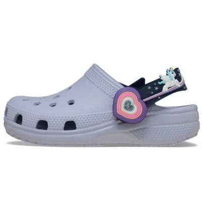 CROCS Παιδικά Σαμπό Θαλάσσης με ΦΩΤΑΚΙΑ C Imagination Lights 211892-5BO FROST - ΛΙΛΑ