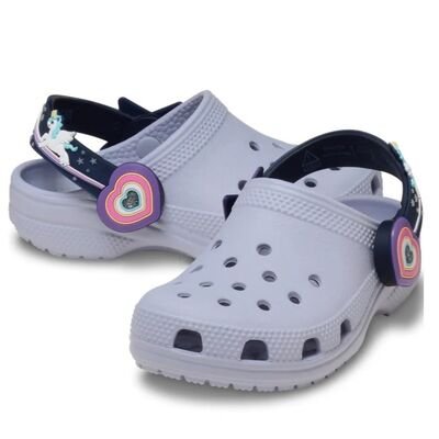 CROCS Παιδικά Σαμπό Θαλάσσης με ΦΩΤΑΚΙΑ C Imagination Lights 211892-5BO FROST - ΛΙΛΑ