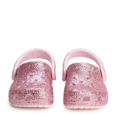 CROCS Παιδικά Σαμπό Θαλάσσης Classic Chunky Glitter Clog 211940-6ZW PINK - ΡΟΖ GLITTER