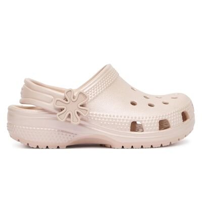 CROCS Παιδικά Σαμπό Θαλάσσης Classic Pearl Shine Clog 212815-6UR QUART - ΡΟΖ/NUDE