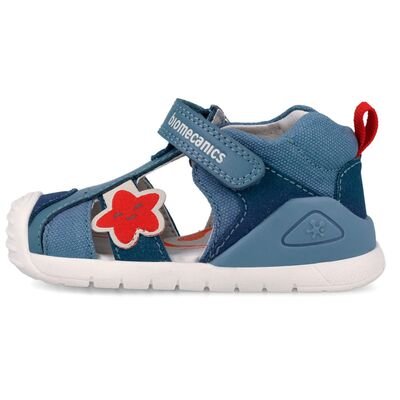 Biomecanics Παιδικά Ανατομικά Δερμάτινα Παπουτσοπέδιλα 262127-A631-INDIGO - ΜΠΛΕ