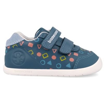 Biomecanics Παιδικά Ανατομικά Δερμάτινα Sneakers 262166-A556-PETROL - ΜΠΛΕ