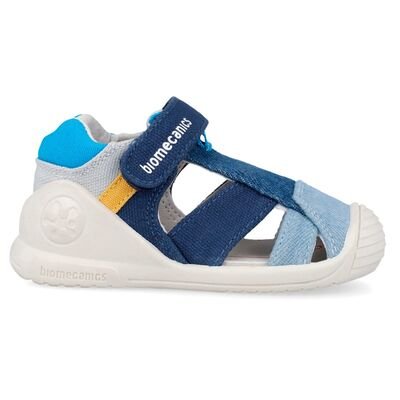 Biomecanics Παιδικά Πάνινα Ανατομικά Παπουτσοπέδιλα 262186-A008-AZUL - ΜΠΛΕ