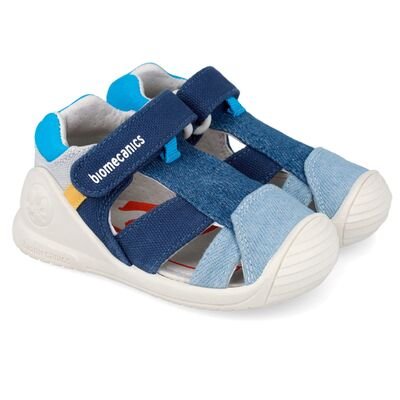 Biomecanics Παιδικά Πάνινα Ανατομικά Παπουτσοπέδιλα 262186-A008-AZUL - ΜΠΛΕ