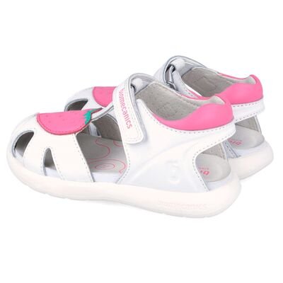 Biomecanics Παιδικά Ανατομικά Δερμάτινα Παπουτσοπέδιλα 262201-A050-BLANCO - ΛΕΥΚΟ