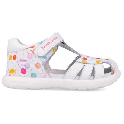 Biomecanics Παιδικά Ανατομικά Δερμάτινα Παπουτσοπέδιλα 262202-A050-BLANCO - ΛΕΥΚΟ