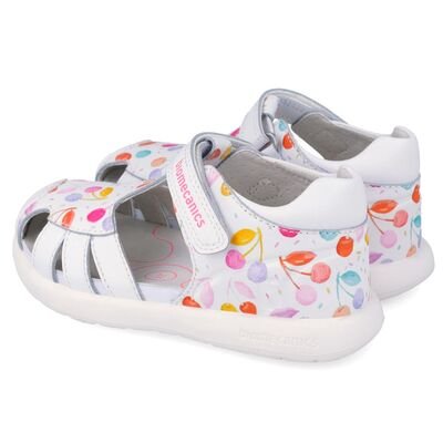 Biomecanics Παιδικά Ανατομικά Δερμάτινα Παπουτσοπέδιλα 262202-A050-BLANCO - ΛΕΥΚΟ