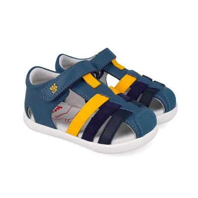 Garvalin Παιδικά Ανατομικά Παπουτσοπέδιλα 262325-A556-PETROL - ΜΠΛΕ