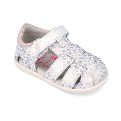 Garvalin Παιδικά Ανατομικά Παπουτσοπέδιλα 262326-A313-BLANCO Y PLATA - ΛΕΥΚΟ/ΑΣΗΜΙ