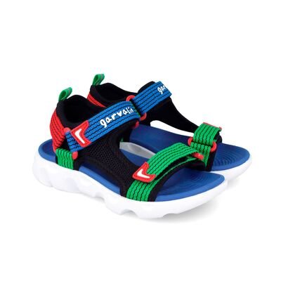 Garvalin Παιδικά Ανατομικά Πέδιλα 262770-A054-NEGRO - ΠΟΛΥΧΡΩΜΟ