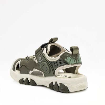 BULL BOYS Παιδικά Παπουτσοπέδιλα με ΗΧΟ  T-REX VERDE DNCR5190-VE42 - ΧΑΚΙ