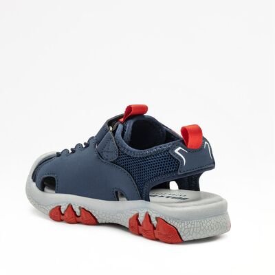 BULL BOYS Παιδικά Παπουτσοπέδιλα με ΦΩΤΑΚΙΑ DNAL5194-BL11 VELOCIRAPTOR BLU - ΜΠΛΕ