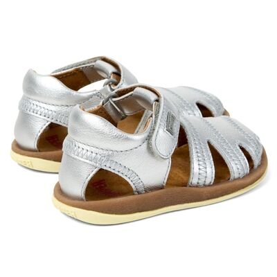 Camper Παιδικά Δερμάτινα Παπουτσοπέδιλα Bicho Pink 80372-088 GREY - ΑΣΗΜΙ