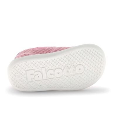 Falcotto Παιδικά Ανατομικά Sneakers Free 2 VL. knitted/eco calf pibk-mentos - ΡΟΖ