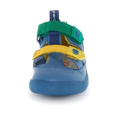 Naturino Παιδικά Δερμάτινα Ανατομικά Παπουτσοπέδιλα Barefoot Giommy. calf sole color mare - ΜΠΛΕ