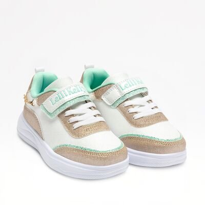 LELLI KELLY Παιδικά Sneakers με ΑΛΥΣΙΔΑ-ΒΡΑΧΙΟΛΙ GIOIELLO BIANCO/ORO LKAA5629-BIOR - ΛΕΥΚΟ/ΧΡΥΣΟ