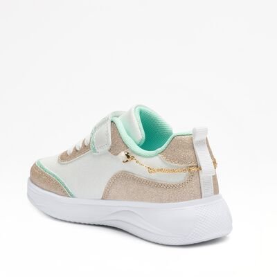 LELLI KELLY Παιδικά Sneakers με ΑΛΥΣΙΔΑ-ΒΡΑΧΙΟΛΙ GIOIELLO BIANCO/ORO LKAA5629-BIOR - ΛΕΥΚΟ/ΧΡΥΣΟ