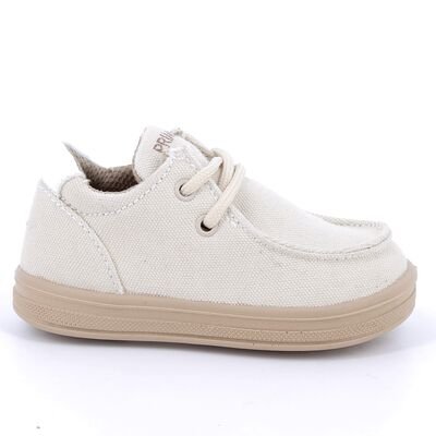 PRIMIGI Παιδικά Ανατομικά Υφασμάτινα Μοκασίνια 1355600 bianco - ΕΚΡΟΥ