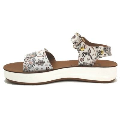 Pretty Soft Παιδικά Δερμάτινα Πέδιλα 1544-WHITE - ΛΕΥΚΟ