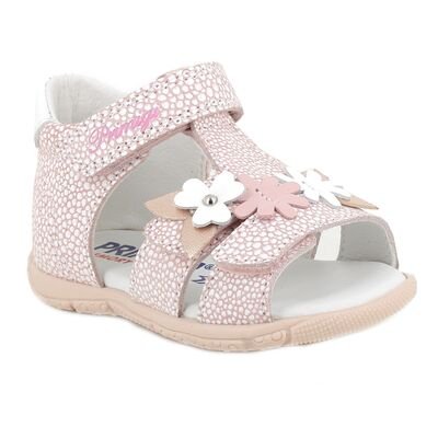 PRIMIGI Παιδικά Ανατομικά Δερμάτινα Πέδιλα 1413022 pink - ΡΟΖ