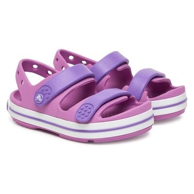CROCS Παιδικά Πέδιλα Θαλάσσης Crocband Cruiser Sandal 209424-6WQ BUBBLE - ΡΟΖ/ΜΩΒ