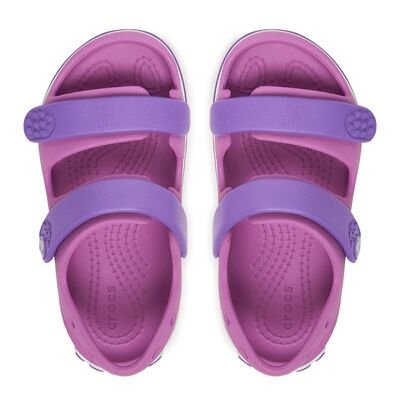 CROCS Παιδικά Πέδιλα Θαλάσσης Crocband Cruiser Sandal 209424-6WQ BUBBLE - ΡΟΖ/ΜΩΒ