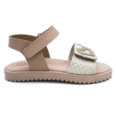 ABY shoes Παιδικά Δερμάτινα Ανατομικά Πέδιλα ABY630-NUDE