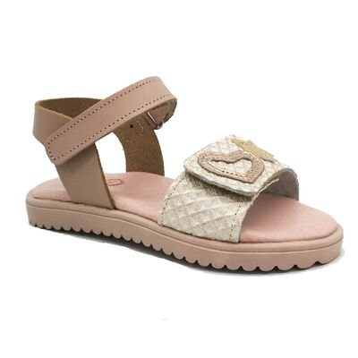 ABY shoes Παιδικά Δερμάτινα Ανατομικά Πέδιλα ABY630-NUDE
