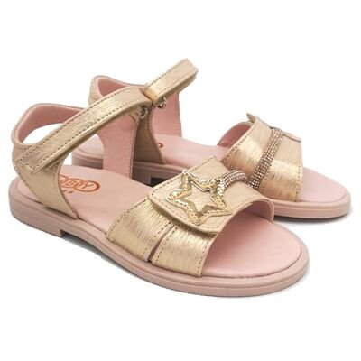 ABY shoes Παιδικά Δερμάτινα Ανατομικά Πέδιλα ABY631-NUDE