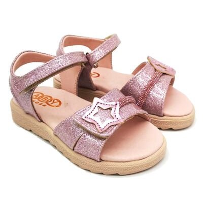 ABY shoes Παιδικά Δερμάτινα Ανατομικά Πέδιλα ABY631-ΡΟΖ