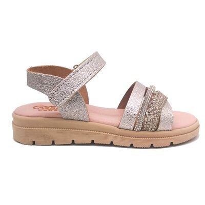 ABY shoes Παιδικά Δερμάτινα Ανατομικά Πέδιλα ABY654-ΑΜΜΟΥ