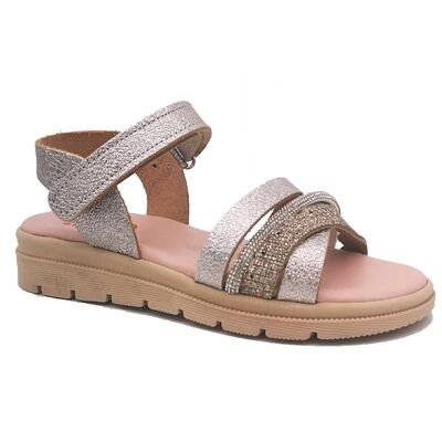 ABY shoes Παιδικά Δερμάτινα Ανατομικά Πέδιλα ABY654-ΑΜΜΟΥ