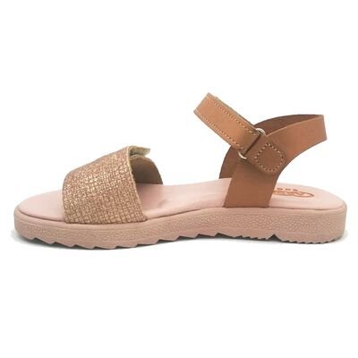 ABY shoes Παιδικά Δερμάτινα Ανατομικά Πέδιλα ABY657-ΚΑΜΕΛ