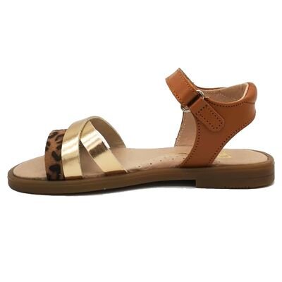 Ricco Mondo Παιδικά Δερμάτινα Ανατομικά Πέδιλα A30309P2 - ΤΑΜΠΑ ΧΑΛΚΟΣ