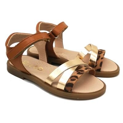 Ricco Mondo Παιδικά Δερμάτινα Ανατομικά Πέδιλα A30309P2 - ΤΑΜΠΑ ΧΑΛΚΟΣ