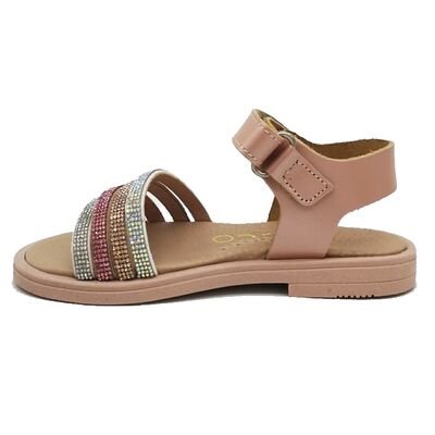 Ricco Mondo Παιδικά Δερμάτινα Ανατομικά Πέδιλα A30311P4 - ΧΑΛΚΟΣ ΣΑΤΙΝΕ