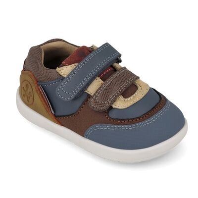 Biomecanics Παιδικά Ανατομικά Δερμάτινα Sneakers 261151-C556-PETROL - ΜΠΛΕ/ΠΕΤΡΟΛ