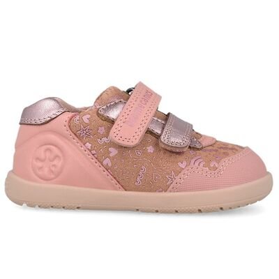 Biomecanics Παιδικά Ανατομικά Δερμάτινα Sneakers 261163-C193-PETALO - ΡΟΖ
