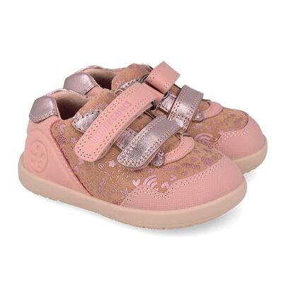Biomecanics Παιδικά Ανατομικά Δερμάτινα Sneakers 261163-C193-PETALO - ΡΟΖ