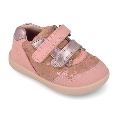 Biomecanics Παιδικά Ανατομικά Δερμάτινα Sneakers 261163-C193-PETALO - ΡΟΖ